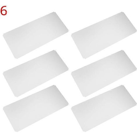 Lot de 6 tapis de protection en plastique pour étagères grillagées (1/5)
