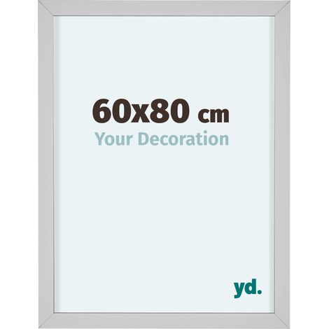 yd. - Cadre photo 60x80 - Blanc - Aluminium - Virginia (1/5)