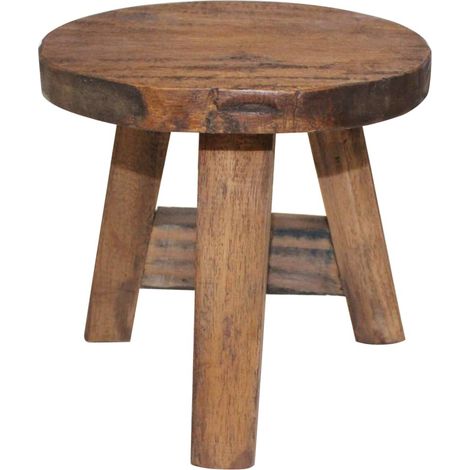 Tabouret Chaise de bar Tabouret de bar - Bois de récupération massif BV499377 - BonneVie (1/2)