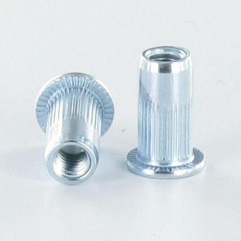 Flachkopf-Nietmutter TP M10X22 ACPC60, verzinkter Stahl – 30 Stück (1/2)