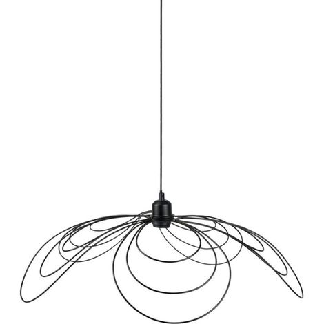 Suspension filaire D70 métal Margaux noir Ostaria (1/5)