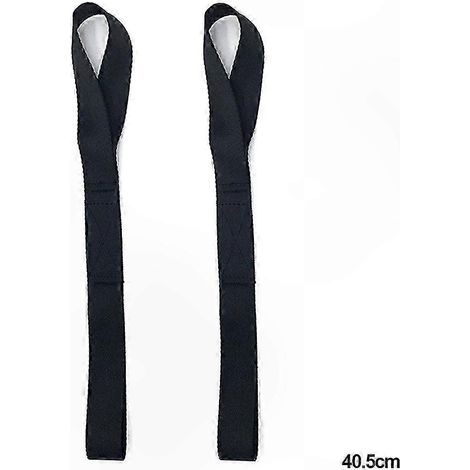 Lot de 2 sangles en nylon résistant pour arrimer voitures, motos, chargements et bagages - Sangles d'arrimage souples universelles (1/5)