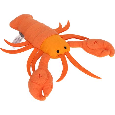 Jouet en peluche homard pour chien : puzzle d'entraînement, nettoyage des dents, jouet couineur amusant pour chiens de petite et moyenne taille (1/5)