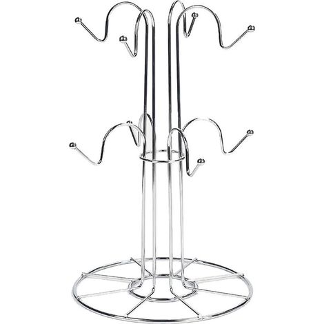 8 Tasses Stand à café Tasse de Tasse d'arbre Tasse de Support de Support Suspendu Porte-Rack de Rack de Rangement de Rangement (1/5)