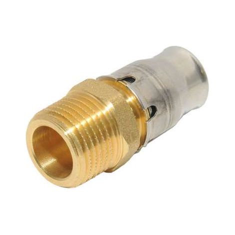 ALPEX PLUS werkzeuglose Tectite-Verbindung für 16 mm Multilayer, festes Außengewinde 15x21 (1/2)