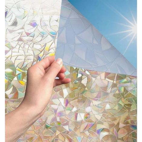 Film Occultant pour fenêtre - DARMOWADE - 60x200CM - Arc-en-Ciel - Protection anti-UV (1/4)