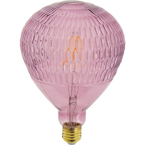 Ampoule LED E27 Vintage Déco Ballon Rose Culot E27 - Ampoule Vintage E27 Led Filament Angle D'Éclairage 320° - Grosse Ampoule Vintage 4W 300 Lumens - Lumière Blanche Chaude - RFDE300BLG (1/5)