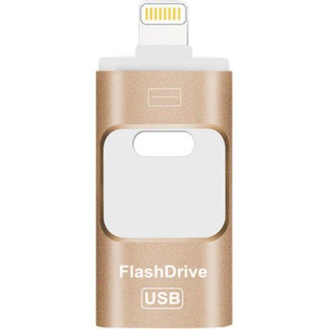 Clé USB - 3 En 1 USB 3.0 - Port USB-C iPhone USB-A - Stockage Externe Pour iPhone iPad Android PC - 64 Go (1/5)