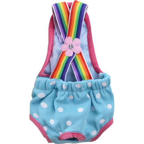 Puppy Sanitary Pants Bib Pants Physiological Diapers Safety Pants for Small Dogs,M (1/3)