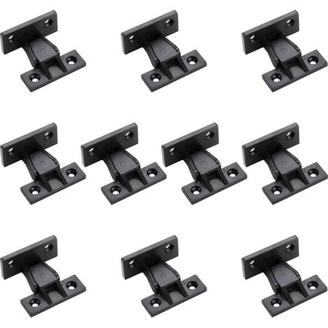 Lot de 10 clips de plinthe à emboîter en ABS à fixation rapide pour panneaux de meubles, fixations de plinthe à emboîter pour meubles de cuisine, armoire, table de lit (1/5)