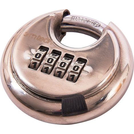 70mm 4 Digit stainless steel combination padlock - T1146 (1/3)