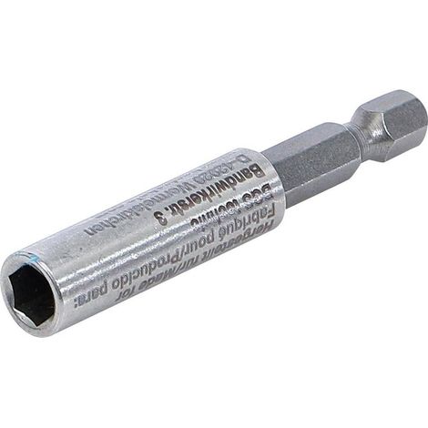 Porte-embout Magnétique Extra Fort 60 mm - Six Pans Intérieurs 6,3 mm (1/4) - Fixation Sécurisée et Pratique - D-Work (1/5)