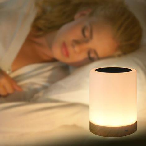 LED-Nachtlicht mit Haken, Touch-Sensor, dimmbare RGB-Tischleuchte mit Farbwechsel für Schlafzimmer und Wohnzimmer (1/5)