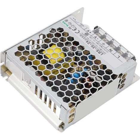 Alimentation à découpage 24 V universelle, transformateur d'alimentation à découpage régulé pour éclairage LED 100-240 V LRS 35 W 24 V 1,5 A (1/5)