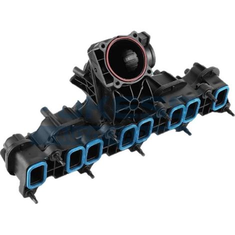 BK2Q9424CD 9677030680 Collecteur d'admission pour moteur diesel Ford Transit V348 2.2 TDCi (2006-2016), collecteur d'admission turbocompressé en aluminium. (1/4)