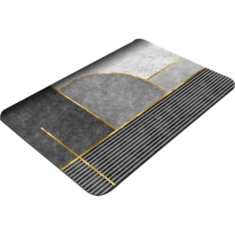 Badematte – Kieselgur – Rechteckig 60 x 90 cm – Rutschfest – Schnell saugfähig – 1 Stück (1/5)