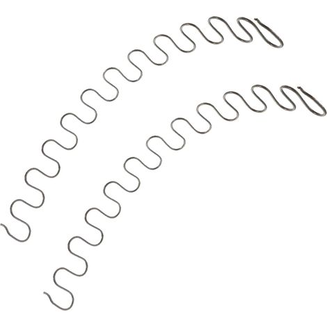Ressorts Serpentins de Siège pour Canapé 2 Pièces 55cm Métal Noir (1/5)