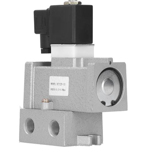 Électrovanne G1/2 po à coupure, 2 positions, 3 voies, alliage d'aluminium K23JD-15DC24V (1/5)