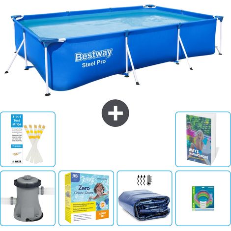 Bestway Steel Pro Rechteckig - 300x201x66 cm - 7-teilig S181