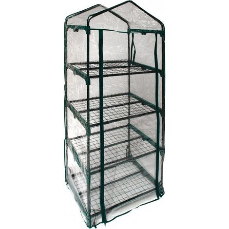 Serre pour plantes 4 tablettes 690 x 490 x 1570 mm