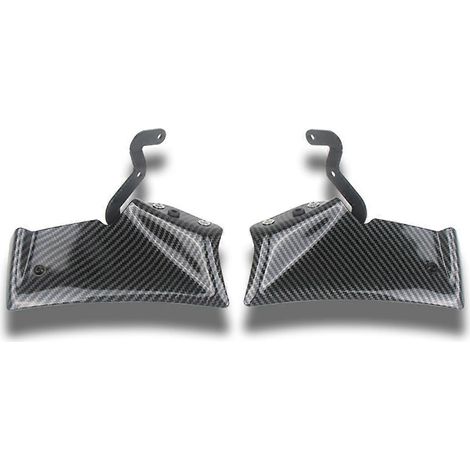 Aerodynamischer Motorradspoiler, Kohlefaseroptik (siehe Abbildung) (1/5)