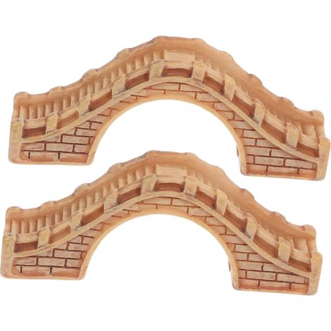 2pièces Pont Arche Miniature pour Jardin Pont Arche pour Maison De Poupée Accessoire pour Micro-scène Décoration De pour Micro-Paysage Modèle De Bonsaï Soi-même Décorations De Jard (1/5)