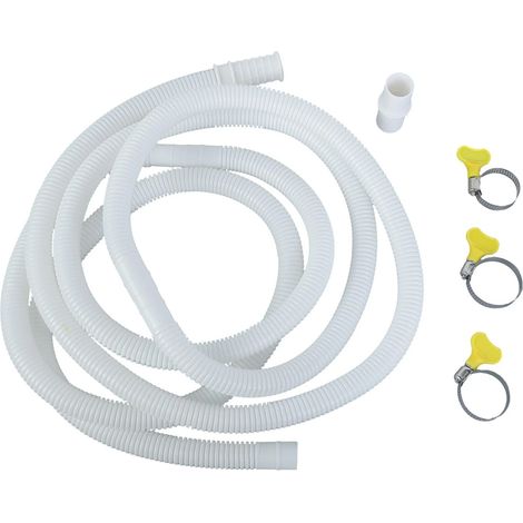 1 Tuyau universel, Polyéthylène, Diamètre 17mm, Acier inoxydable, Lave-linge Climatiseur (1/5)