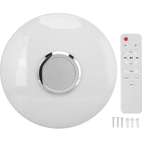Intelligente, ultradünne, runde, verstellbare LED-Deckenleuchte mit Bluetooth, Farbwechsel-Schlafzimmerlampe, 100–240 V (1/5)