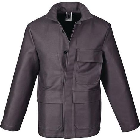 Chaqueta de protección para soldador talla 48 gris PROBAN (1/2)