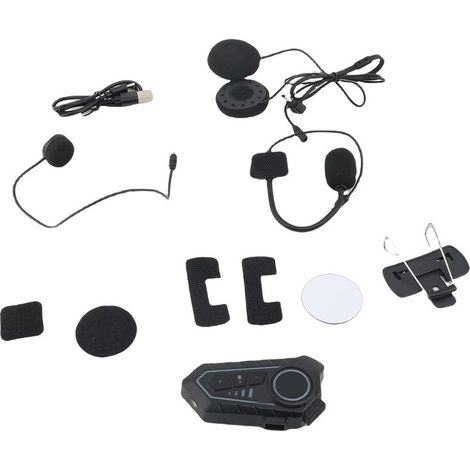 Casque Bluetooth moto IP56 – Haut-parleur 6.0 étanche anti-bruit Type C (1/4)