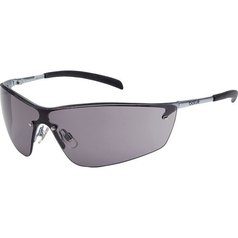 Bolle SILIUM Smoke Safety Glasses with Anti-Fog Polycarbonate Lenses, Scratch-Resistant, Protective Eyewear (Price per Pair)