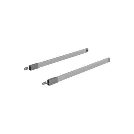 Hettich Schubkasten-Längsreling-Set, ArciTech, 9150650, NL400mm, links und rechts, silber (1/3)