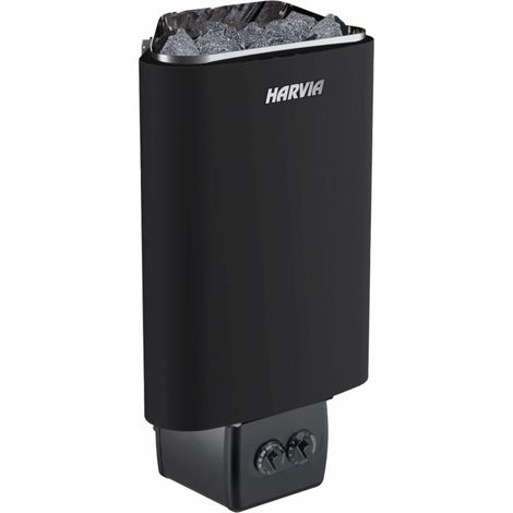 Harvia Delta D23 2,3 kW Black Saunaofen mit integrierter Steuerung Saunaheizgerät Schwarz