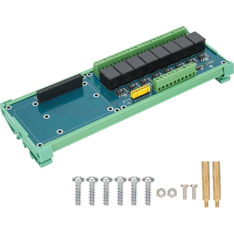 8-Kanal 5V Relaismodul für Raspberry Pi 4B/3B, SPS-Controller-Erweiterungsplatine (1/5)