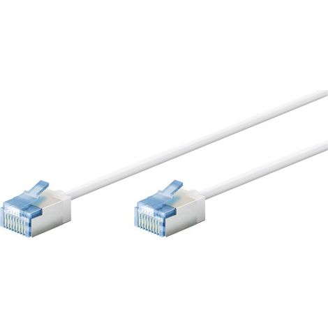 Câble Ethernet GOOBAY Cat8.1 blindé LSOH fin/ultra-flexible - gris 1 m, pour connexion Internet (1/4)