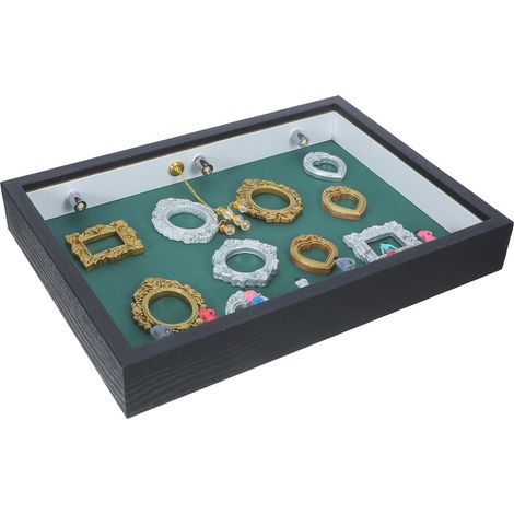 Mini Boîte de Musée DIY avec Éclairage LED et Cadre Photo Facile à Changer en Bois et Plastique pour Collection de Figurines et Décoration Intérieure (1/5)