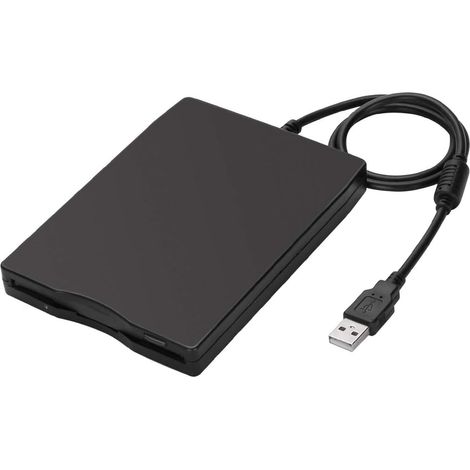 Lecteur De Disquettes Usb - Lecteur Externe 1 44 Mo - Compatible Windows 2000 XP - Plug And Play - Noir - 1 Pièce