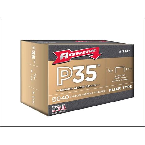 P35� Staples 6mm (1/4in) Box 5040 ARRP3514 (1/2)