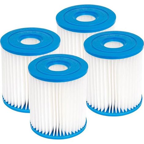 Lot de 4 Cartouches de Filtration Compatibles avec Pompe Intex H29007E Filtre à Sable Gonflable pour Piscine, Remplacement Haute Performance-x (1/4)