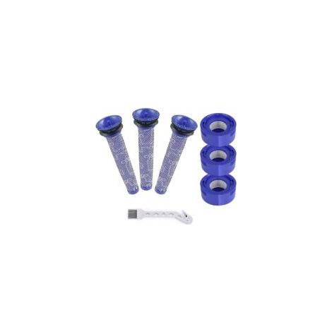 Filter for Dyson V7 and V8,Reehi Replacement Vacuum Cleaner Filters for Dyson, Absolute and Animal, 3 HEPA Post-Filters and 3 Pre-Filters for Dyson V7 and V8 - Crezuo (1/4)