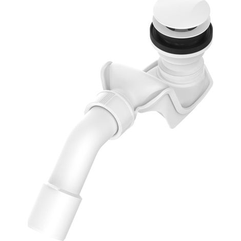 ROCA A24L58100R AQUA Desagüe Click-Clack con Sifón para Bañeras Ø 52 Blanco Brillo - ref: A24L58100R