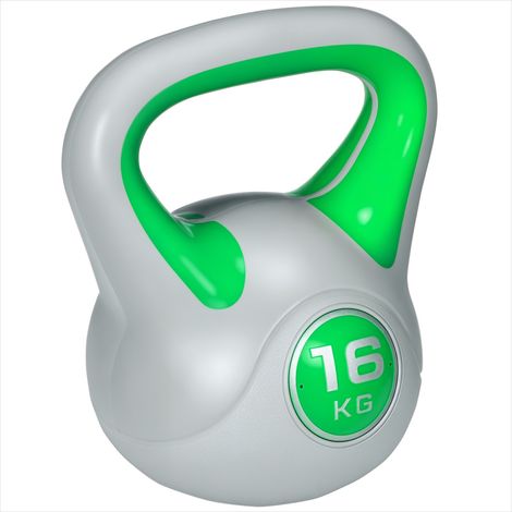 Haltères Haltère Kettlebell 16 kg avec poignée ergonomique PU (1/5)