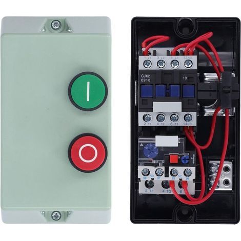 LE1D09M7 Wasserdichter Magnetstarter, einphasig, 220/230 V, Motorstartschalter, Drehstromumrichter, 380/400 V, flammhemmendes Magnetschaltergehäuse (1/5)