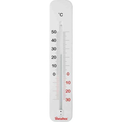5x Innen-/Außen-Thermometer 29 cm Metall (1/2)