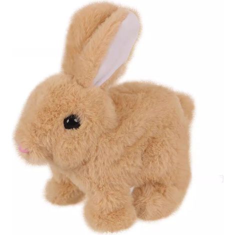 Lapin Robot Interactif - Membres Mobiles Oreilles Oscillantes Réactif au Toucher - Jouet en Peluche Électronique pour Enfants - 1 Pièce (1/5)