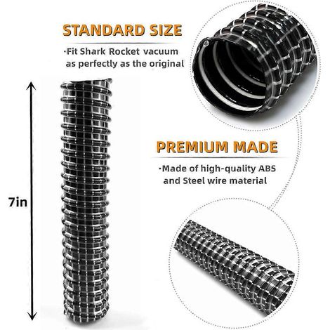 mangueras inferiores para aspiradoras Shark Rocket HV300, HV301, HV302, HV320, HV321. Manguera de conducto inferior de repuesto de 6 x 1,25 pulgadas. (1/4)