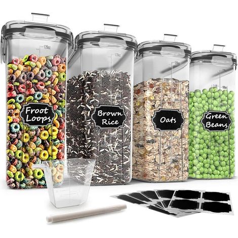 Wildone 6er Müsli-Behälter Set 384 ml luftdichte Frischhaltedosen BPA-frei (1/5)