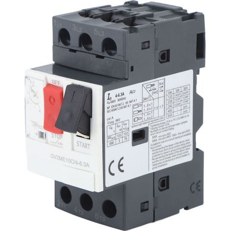 Disjoncteur moteur de protection surcharge/court-circuit GV2 ME14C 6–10 A, montage rail DIN 35 mm, tension AC 690 V (1/5)