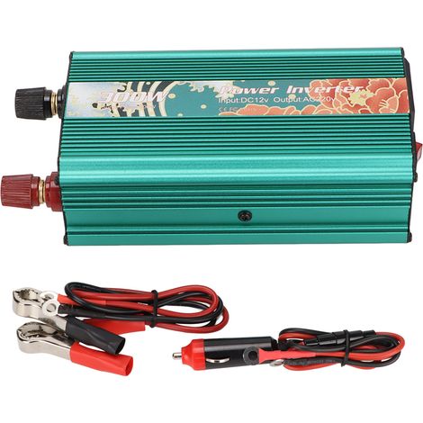 Convertisseur de tension intelligent 12V CC vers 220V CA, 300W, motif pivoine, portable et polyvalent pour voiture (1/5)
