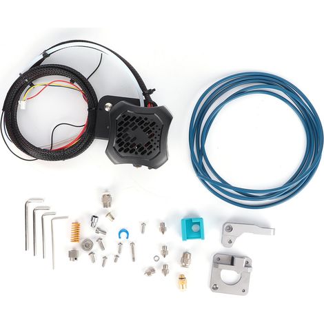Kit complet d'extrudeuse assemblé avec tube PTFE, buse en laiton 0,4 mm, 24V CC pour Ender-3 V2. (1/5)